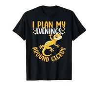 Planifica mis Noches Alrededor de Gecko Leopardo con Cresta de Reptil Camiseta