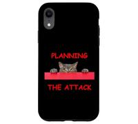 Planificación de ataques de Gatos Diseño de Gato Peeking Cat para Amantes de los Gatos Carcasa para iPhone XR