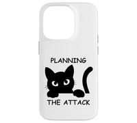Planificación de ataques de Gatos en Curso Diseño de Gatos para Amantes de los Gatos Carcasa para iPhone 14 Pro