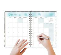 Planificador 2025 - Práctico cuaderno organizador profesional, planificador semanal mensual con calendario de notas, ideal para estudiantes, profesores, trabajadores de trabajo, gestión privada de
