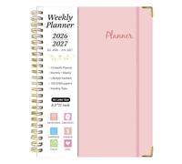 Planificador 2026 2027 Agenda Mensual Semanal Diario Académico Y Calendario