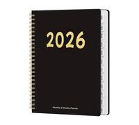 Planificador 2026 - Agenda De Planificación De 12 Meses Con Encuadernación En Espiral,Planificador Diario 2026,Para Uso En Escuela Trabajo Académico Estudiantes Mujeres Y Profesores