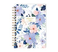 Planificador 2026 - Hardcover Spiral Organizer | Cuaderno de calendario semanal y mensual | Elegante Calendario Floral Cover Calendar with Durable Spiral Binding | for Students, Teachers, Friends