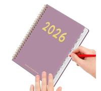 Planificador 2026 Horario de 12 Meses con Encuadernación en Espiral