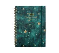 Planificador académico 2026, cuaderno con agenda, cuadernos para diario, planificador de calendario de para viajes escolares y de trabajo