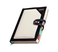 Planificador académico de negocios 2026 con páginas de calendario para hacer, papel reciclado, gestión del tiempo, cuaderno de viaje