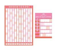 Planificador académico de pared 2026 2027, A1, calendario de mediados de año de agosto a julio, planificador grande para el aula universitaria, universidad, vacaciones en el Reino Unido e Irlanda