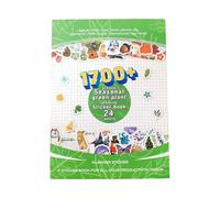 Planificador adhesivo artístico para álbumes de recortes, calendarios, decoración de calendarios y proyectos de manualidades, libro de planificación mensual