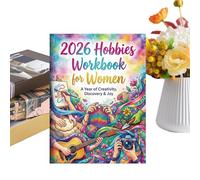 Planificador Anual 2026 | Cuaderno de Establecimiento de Nuevos Pasatiempos y Aficiones,Planificador de Progreso y Metas | Para Damas Esposa Novia Amigas Mujeres Y Oficina En El Hogar