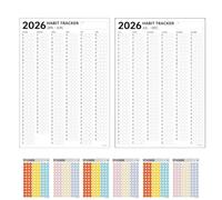 Planificador anual de seguimiento de hábitos, calendario de mejoramiento personal de motivación de entrenamiento, agenda diaria de objetivos semanales de 12 meses y seguimiento de hábitos, para