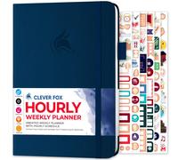 Planificador Clever Fox: Agenda semanal y mensual con franjas horarias, agenda de citas y organizador diario para aumentar la productividad. Sin