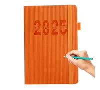 Planificador de agenda 2025, libro planificador diario 2025 - Agenda A5 Agenda Bloc de notas,Planificador diario Smooth Writing para el hogar, la escuela, el área de trabajo, viajes y viajes