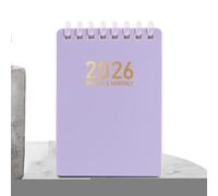 Planificador de Agenda,Planificador Laboral Diario 2026 | Libreta Espiral Tamaño Bolsillo A7 Tapa Blanda para Reuniones Escuela Universidad