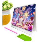 Planificador De Arte De Gemas Hecho A Mano: Calendario Creativo Mensual Con Diseño De Gemas Decorativas, Planificador De Exhibición Organizacional Para Programación Diaria | Para La Oficina En Casa, L