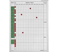Planificador de asistencias y ausencias magnetoplan, A x H 450 x 600 mm