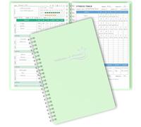 Planificador de bienestar y registro de fitness, diario de dieta diaria y salud con pérdida de peso, cuaderno de bienestar para seguimiento de fitness, sueño, nutrición, comidas, hábitos, A5 (5.8 x
