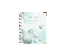 Planificador de boda todo en uno con calendario de cuenta regresiva de 12 meses, planificación mensual semanal, seguimiento de presupuesto, planos de planta y tablas de asientos