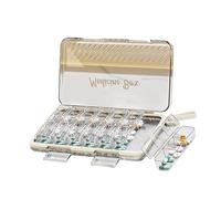 Planificador de bolos semanal con 21 compartimentos impermeable Caja de almacenamiento de medicamentos transportable para viajes Uso diario Plan de transparente Dispensador de bolos