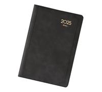 Planificador de calendario 2025, Planificador de agenda 2025 | Libro de calendario semanal diario con pestañas | Agenda diaria sin fecha de 12 meses de 6 x 8 pulgadas con pestañas mensuales