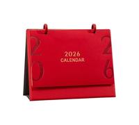 Planificador de calendario de de PU 2026 de enero a diciembre Calendario de escritorio de oficina con marcas de días festivos y bloques diarios sin reglas Planificador de escritorio ejecutivo