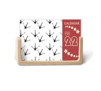 Planificador de calendario de escritorio 2022 con diseño de huellas de pollo, 12 meses