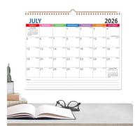 Planificador de calendario de pared de 18 meses: julio de 2026 a diciembre de 2027, tablero de programación de diseño vertical, organizador de largo alcance | Inicio Oficina Escuela Estudio Planificac