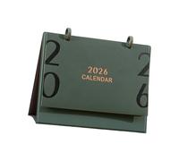 Planificador de calendario de PU 2026, de enero a diciembre, escritorio de oficina con marcas de días festivos y bloques diarios sin reglas para clientes