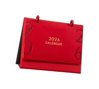 Planificador de calendario de PU 2026, de enero a diciembre, escritorio de oficina con marcas de días festivos y bloques diarios sin reglas para clientes
