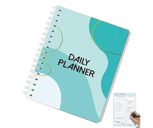 Planificador de calendario de trabajo - Nota para hacer un cuaderno de lista, cuaderno de planificador en para el trabajo, to water el bloc de notas del planificador en para hombres, fem