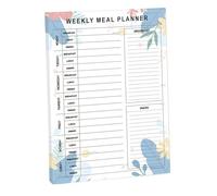 Planificador de comidas, cuaderno de planificación de comidas A5, 21 x 14,2 x 0,9 cm, seguimiento semanal de dieta, cuaderno diario saludable, rastreador de reastos para hombres, papel