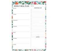 Planificador de comidas, de cocina, bloc de notas de planificación de comidas con imán fuerte, 60 hojas extraíbles, planificación semanal altamente eficiente para listas de compras de