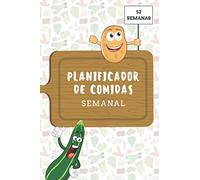 Planificador de comidas semanal: Ahorra tiempo y dinero planificando tu menú semanal | Planificador de comidas y lista de la compra | Diario de comidas | Organiza y registra 52 semanas