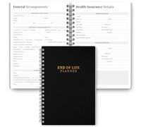 Planificador de fin de vida | Carpeta de emergencia con planificación médica, muerte, patrimonio, funeraria | Prepárese por si acaso, carpeta Hounshold | A5 mono