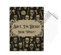 Planificador de fin de vida, con texto en inglés "I'm Dead Now Death", libro de trabajo, planificador de beneficiarios para posesiones, asuntos de negocios, deseos finales