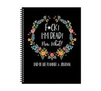 Planificador de fin de vida de 28 x 21,5 cm, planificador de libros con texto en inglés "I'm Dead Now What Book", cuaderno de deseos finales, organizador de planificación guiada, libro de trabajo When