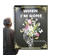 Planificador de fin de vida, organizador de planificador de muerte, cuaderno de diario guiado para los últimos deseos, información del beneficiario, preparación de asuntos comerciales, planificación