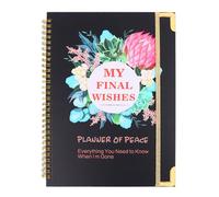 Planificador de fin de vida, planificador con texto en inglés "I'm Dead Now What Planner", cuaderno organizador de fin de vida, arreglos finales guiados cuando me fui, libro de trabajo, para