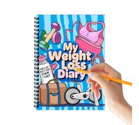 Planificador de fitness - Weight Loss Journal, Portable Size | Diet Tracking Diary For Meal Plan Training Goals Wellness Home Gym Running Workout Athlete Women Men