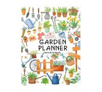Planificador de jardín - Libro de planificación de jardinería de 12 , cuaderno para monitorear el cuidado de las plantas, planificador de patio y balcón para macizos elevados, organizador de