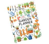 Planificador de jardín y diario, diario de jardín floral, seguimiento guiado, cuaderno de jardinería para agricultores, registro de horticultura
