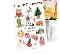 Planificador de lista de cubo - Libro de planificación para decoración del hogar, planificador de pared - para hombres, mujeres, niños, niñas, jóvenes, adolescentes, dormitorio, escuela, viajes