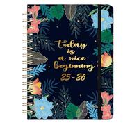 Planificador de noticias diario - Libro de agenda de enero a dec | Cuaderno de bobina A5, profesionales para organizar horarios de manera efectiva para las citas diarias, el trabajo, la escuela y la