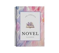 Planificador de novelas - 8.27x5.51 pulgadas A5 Planificador de escritura diaria para autores, libro de trabajo estructurado del programa de ficción con diseño y establecimiento de objetivos sin fecha