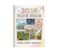 Planificador de objetivos de la Junta de Visión 2026, libro de trabajo de planificación estratégica mensual y trimestral con objetivos SMART y Diario de gratitud para expresar su mejor vida