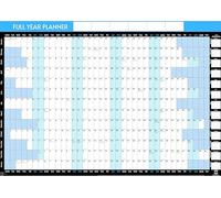 Planificador de pared anual 2026, tamaño A1, 59,4 x 84,1 cm, calendario de pared 2026, gráfico anual 2026, de enero de 2026 a enero de 2027 + calendario mini 2027, calendario A1 2026, impreso en Reino