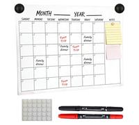 Planificador de pared, calendario mensual para uso en el aula, material de papel reutilizable para escribir, tamaño de 29,7 x 21 cm, función magnética, perfecto para cocina, dormitorio, apartamento