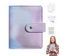 Planificador de presupuesto con sobres de efectivo, Carpeta económica A7 en color macarrón con sobres para efectivo, Carpeta de presupuesto impermeable, carpeta de dinero de moda para presupuestar, ah