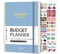 Planificador de presupuesto, libro de presupuesto mensual con cuaderno de seguimiento de gastos, organizador de facturas sin fecha y planificador de finanzas para tomar el control de tu dinero, libro