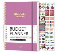 Planificador de presupuesto, libro de presupuesto mensual con cuaderno de seguimiento de gastos, organizador de facturas sin fecha y planificador de finanzas para tomar el control de tu dinero, libro