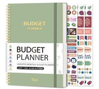 Planificador de presupuesto, libro de presupuesto mensual con cuaderno de seguimiento de gastos, organizador de facturas sin fecha y planificador de finanzas para tomar el control de tu dinero, libro